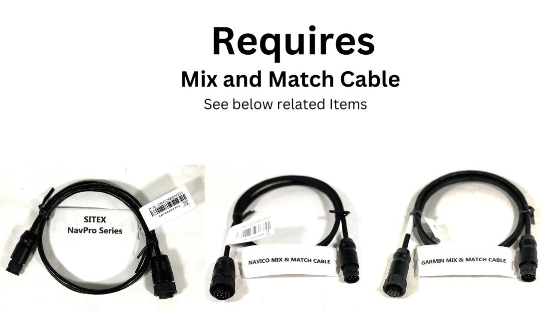 Echonautics CB131MA600 600w 80-130kHz Medium CHIRP Bronze Thru-Hull