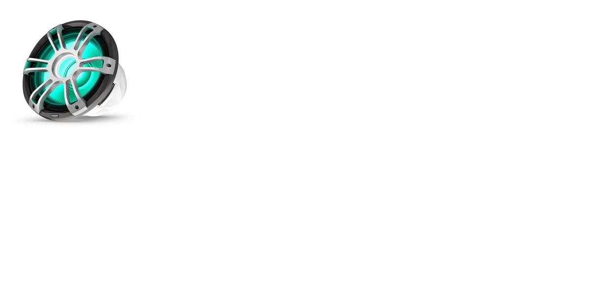 Fusion SG-SL123SPW 12" 600 Watt Sub-Woofer Sports Grill White