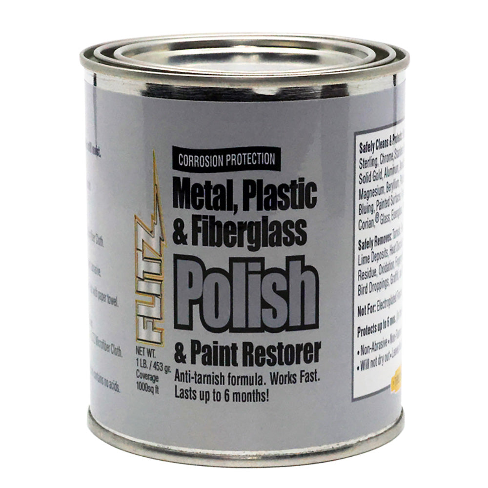 Flitz Metal, Plastic & Fiberglass Polish Paste - 1.0lb