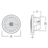 Roswell R1 6.5* Marine Speakers - White - 80W RMS & 160W Peak Power