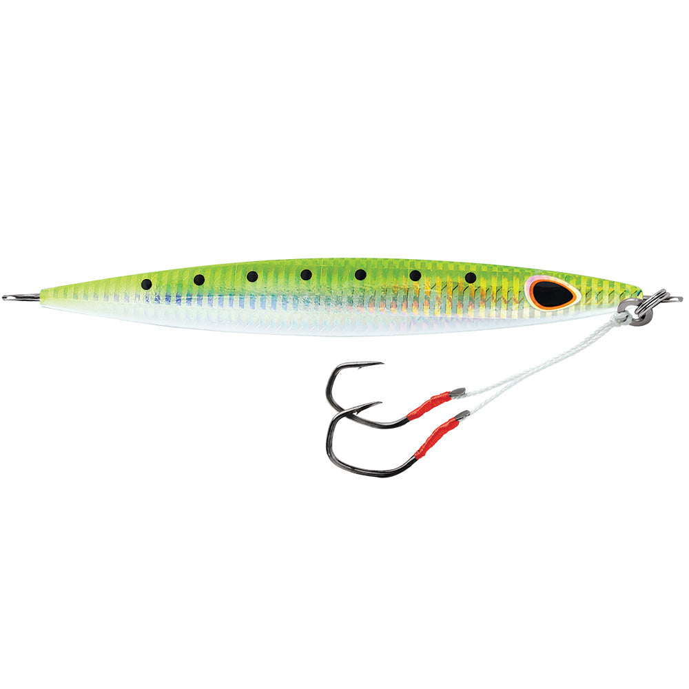 Williamson Kensaki 220 Jig - 6.75" - 7.75oz - UV Green Sardine Zebra