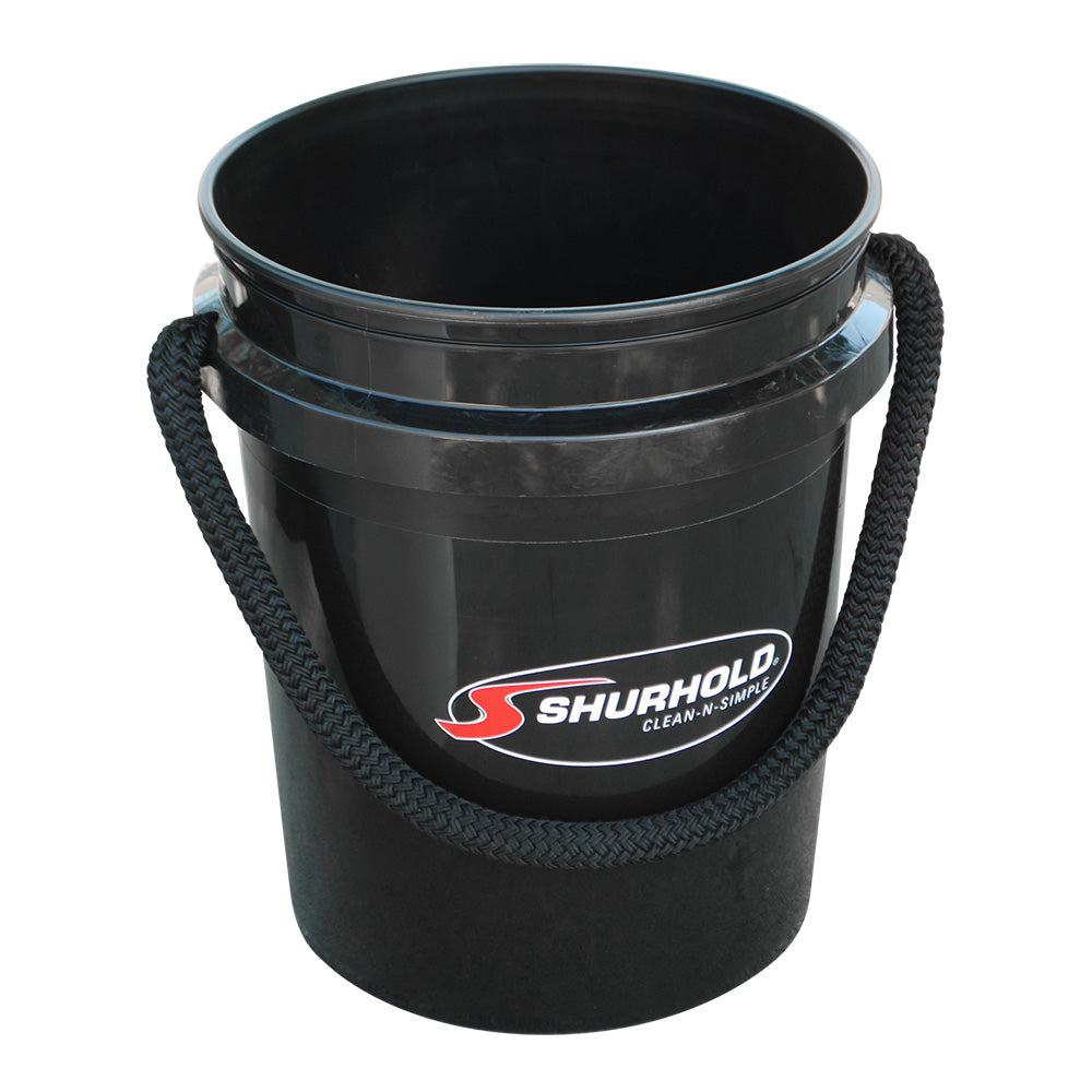 Shurhold World&#39;s Best Rope Handle Bucket - 5 Gallon - Black