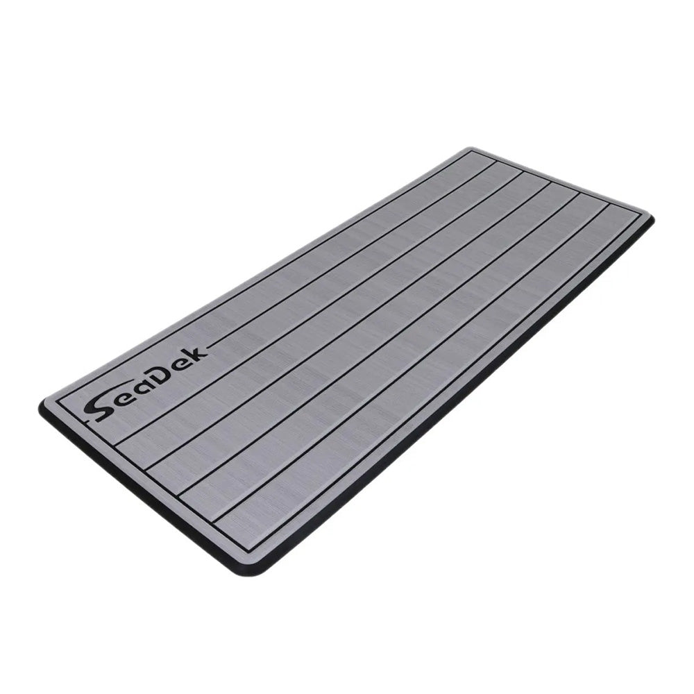 SeaDek 14&rdquo; x 36" 20mm Dual Density Small Teak Helm Pad w/SeaDek Logo - Brushed Texture - Gray/Black (355.6mm x 914.4mm x 20mm)