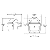 Ritchie RA-91 RitchieAngler Compass - Bracket Mount - Gray