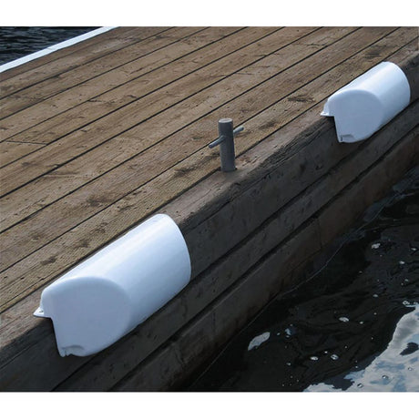 Dock Edge Dolphin Dockside Bumper 7" x 16" Straight - White