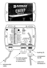 Airmar CHIRP Junction Box for barewire CHIRP Transducers CP570 CP470 RVX models  11-pin