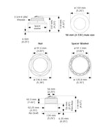 Airmar B175C-0-H 0d Tilt With Garmin 12-Pin MM Cable