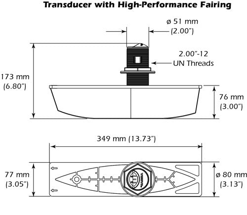 Airmar B285C-HW Thru-Hull With Garmin 12-Pin Mix-N-Ma