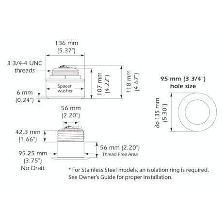 Airmar SS264-20-W2-10F 200kHz Wide Beam, 1kW, 20d Tilt with Furuno 10-Pin