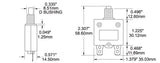 Blue Sea 7A Push Button Quick Connect Circuit Breaker