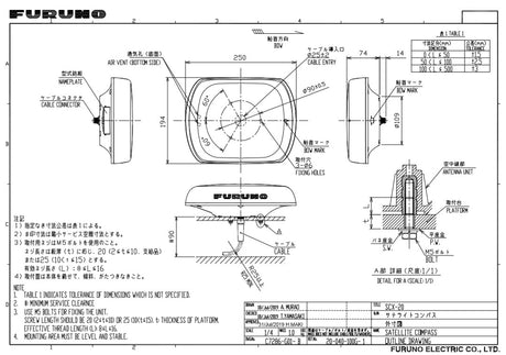 Furuno SCX20 Satellite Compass NMEA2000 Output