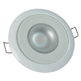 Lumitec Mirage - Flush Mount Down Light - Glass Finish/White Bezel - White Non-Dimming