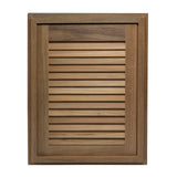 Whitecap Teak Louvered Door & Frame - Right Hand - 15" x 20"