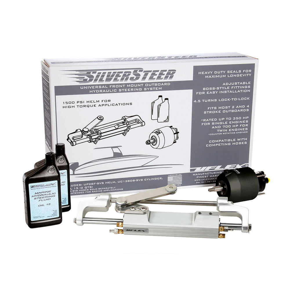 Uflex SilverSteer&trade; 2.0 High-Performance Front Mount Outboard Hydraulic Steering System - 1500PSI FM V2