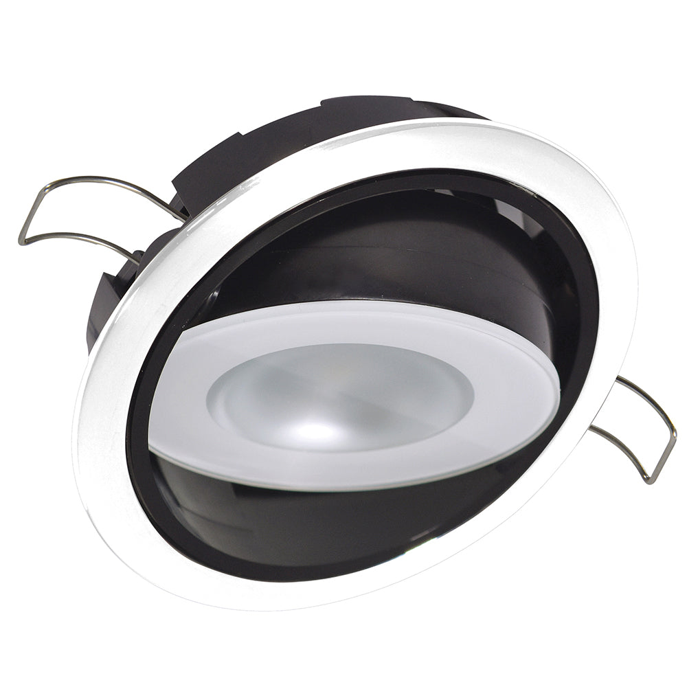 Lumitec Mirage Positionable Down Light - Spectrum RGBW Dimming - White Bezel