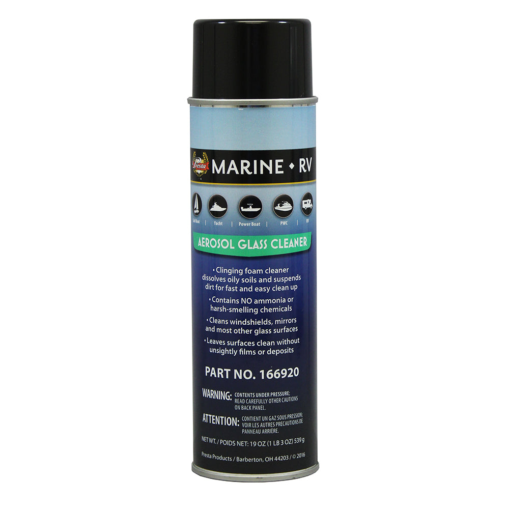 Presta Marine Ammonia Free Aerosol Glass Cleaner - 19oz