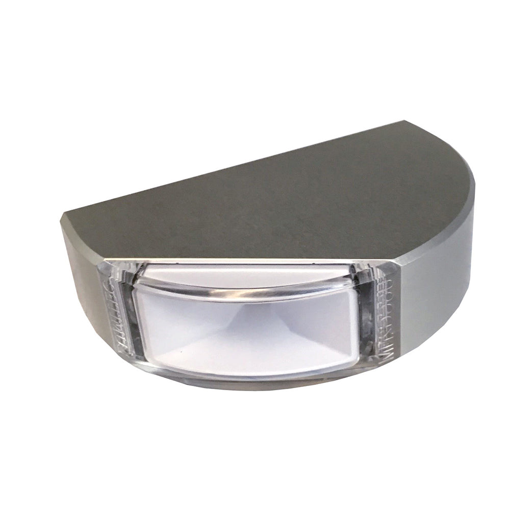 Lumitec Surface Mount Navigation Light - Classic Aluminum - Starboard Green