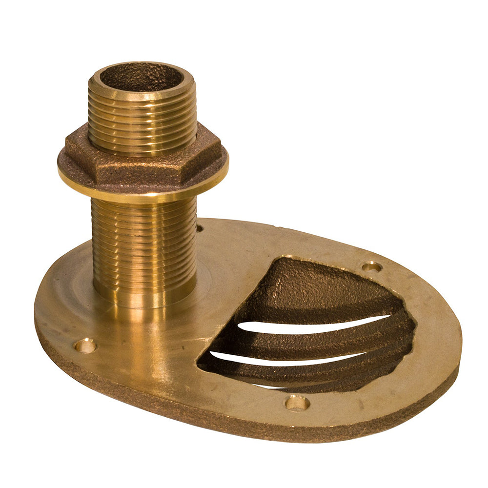 GROCO 1-1/2" Bronze Combo Scoop Thru-Hull w/Nut