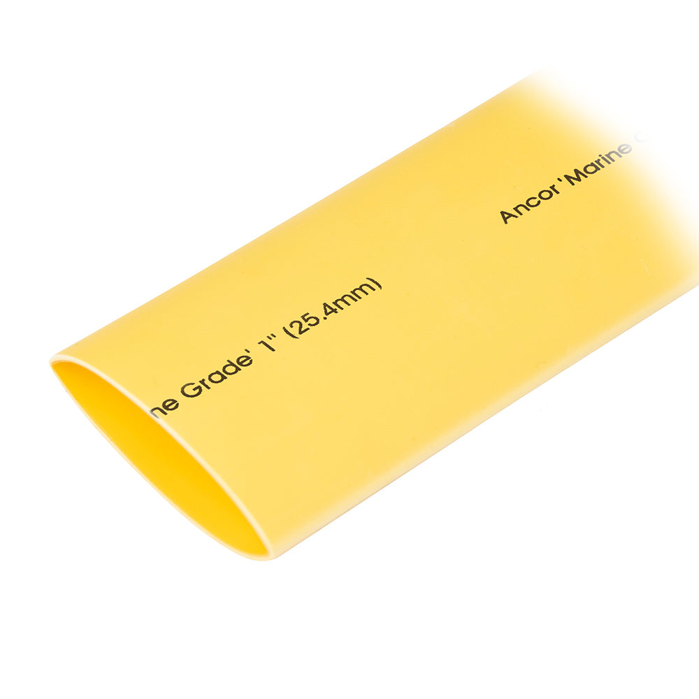 Ancor Heat Shrink Tubing 1" x 48" - Yellow - 1 Pieces