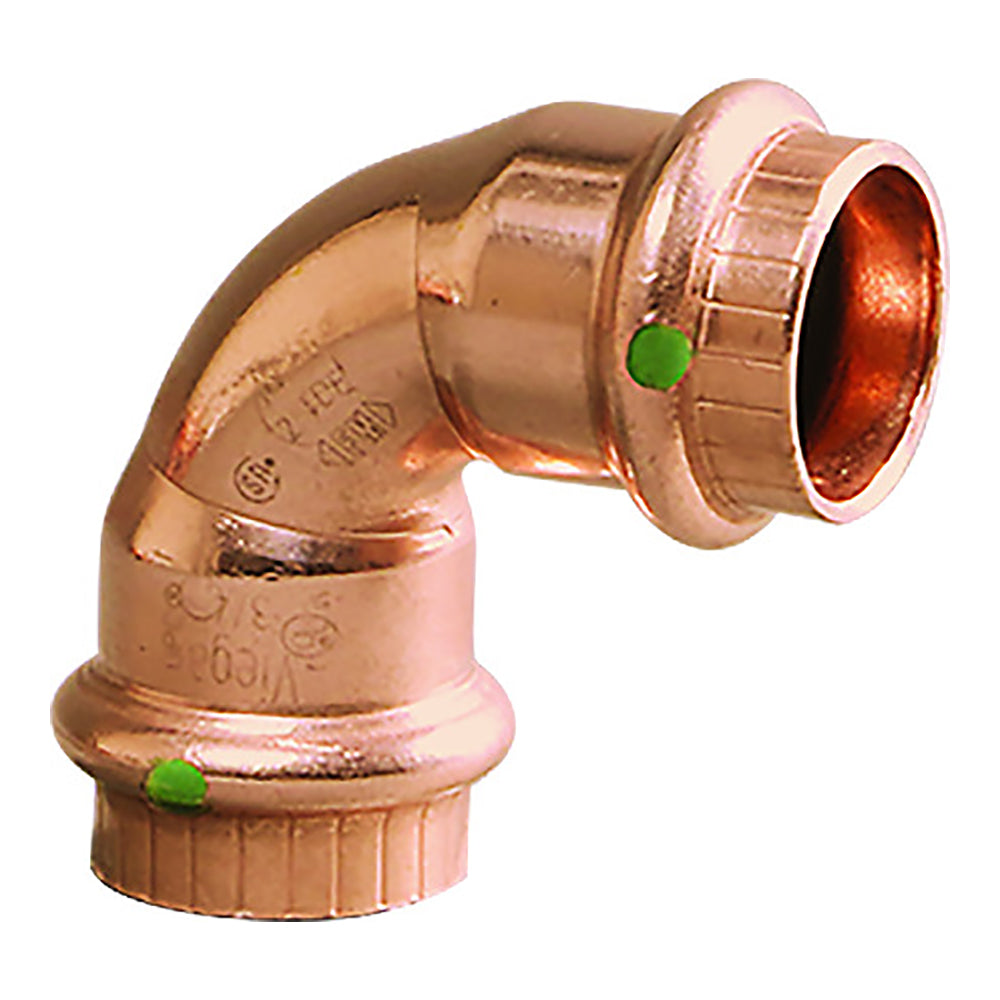 Viega ProPress 1/2" - 90&deg; Copper Elbow - Double Press Connection - Smart Connect Technology