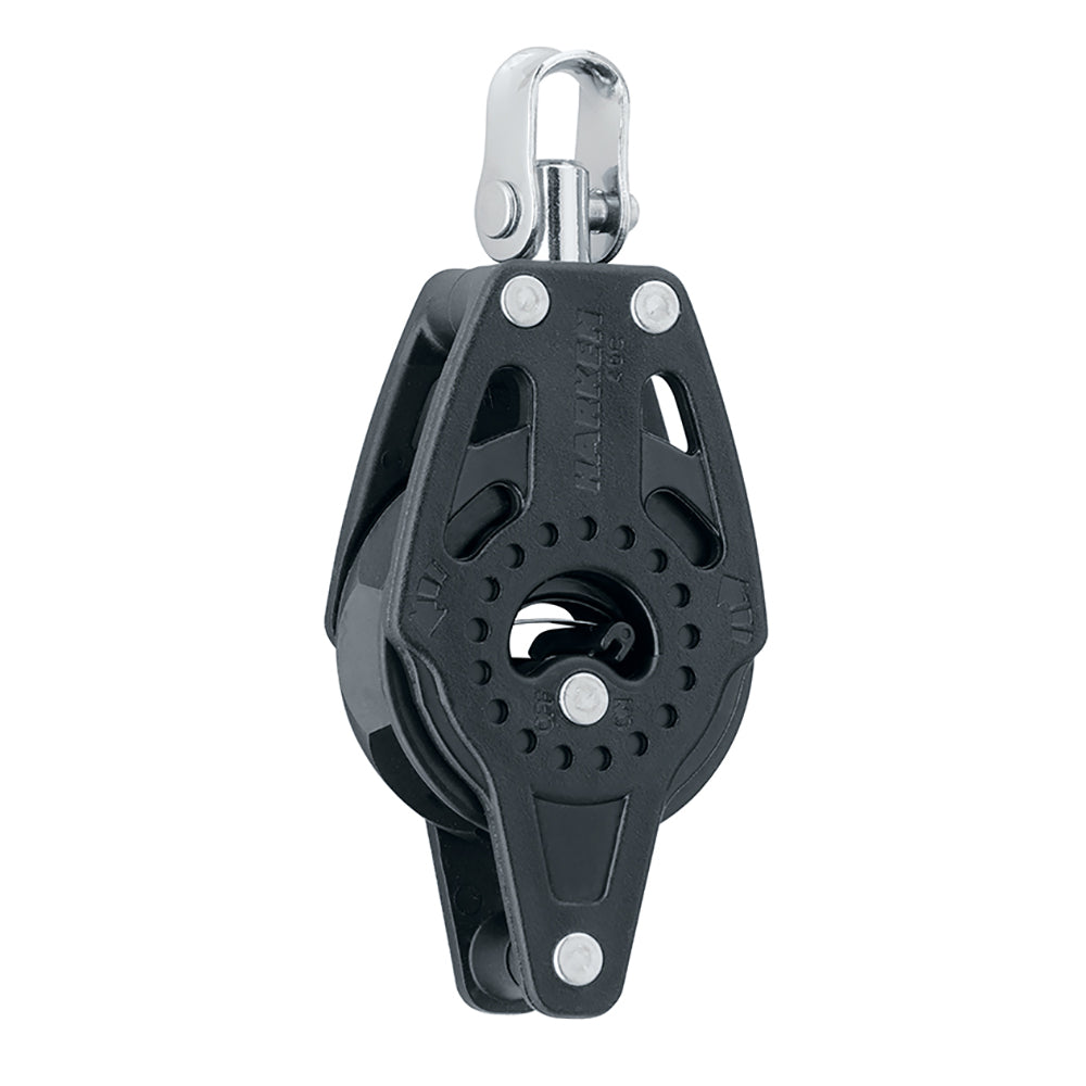 Harken 40mm Carbo Single Ratchet Block w/Swivel &amp; Becket