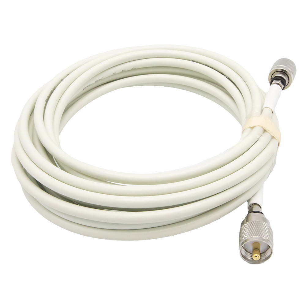 Shakespeare 20&#39; Cable Kit f/Phase III VHF/AIS Antennas - 2 Screw On PL259S &amp; RG-8X Cable w/FME Mini Ends Included