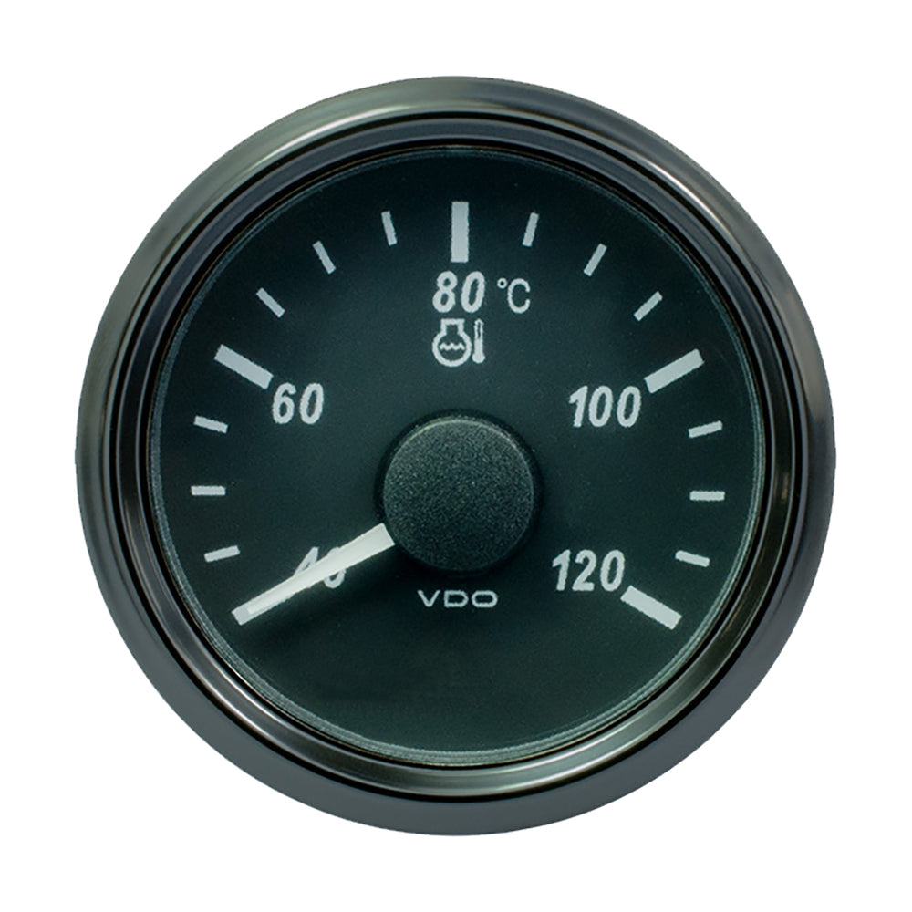 VDO SingleViu 52mm (2-1/16") Water Temp. Gauge - Euro - 120&deg; C - 291-22 ohm