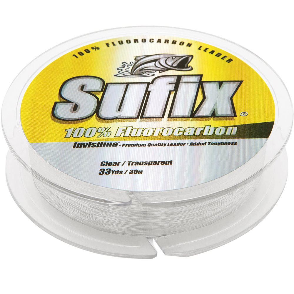 Sufix 100% Fluorocarbon Invisiline&trade; Leader - 60lb - 33yds