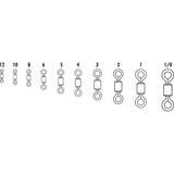 VMC SSRS Stainless Steel Rolling Swivel #6VP - 100lb Test *50-Pack