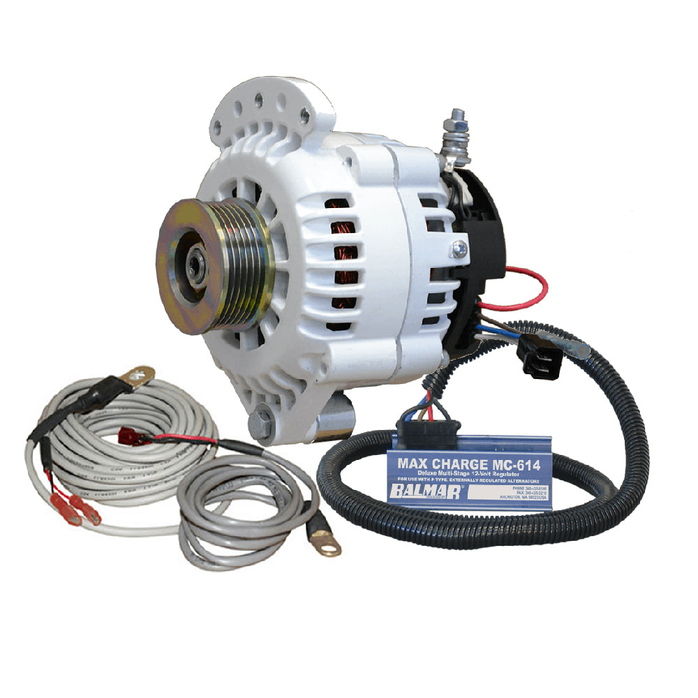 Balmar 621 Series 120A Kit w/MC-618 Regulator, T-Sensor, K6 Pulley, Single Foot &amp; Mounting Hardware