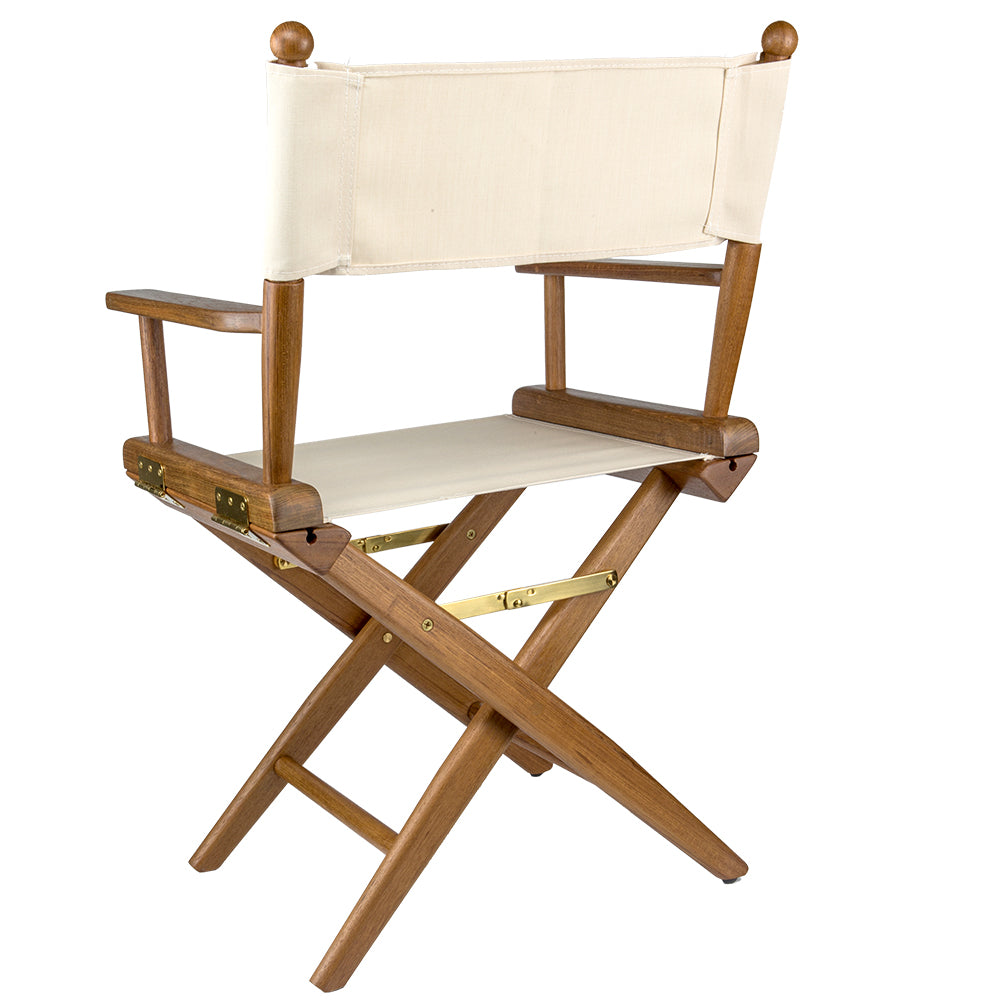 Whitecap Director&#39;s Chair w/Natural Seat Covers - Teak