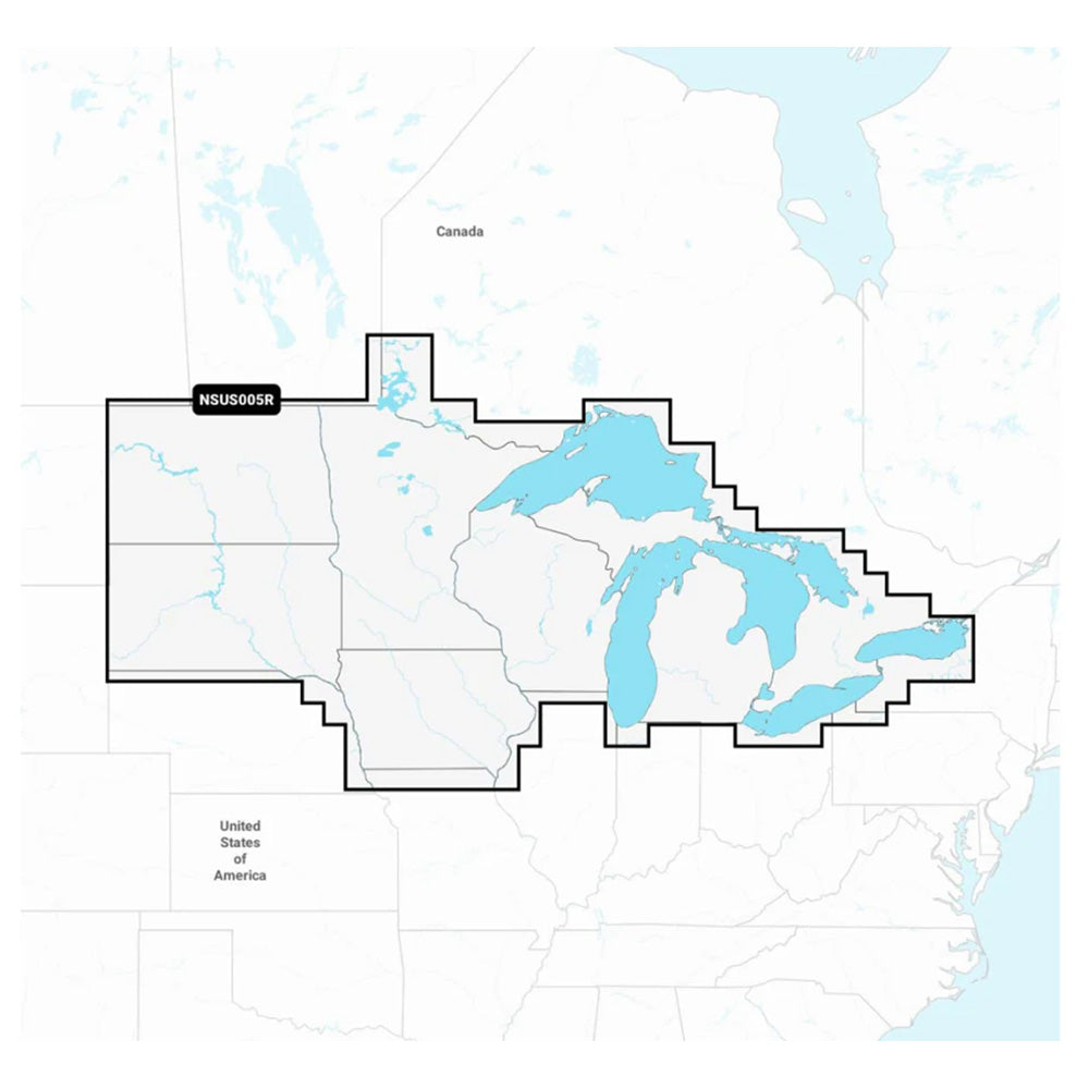 Garmin Navionics+&trade; NSUS005R U.S. North &amp; Great Lakes