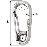 Wichard Symmetric Carbine Hook - Length 60mm - 1/4"