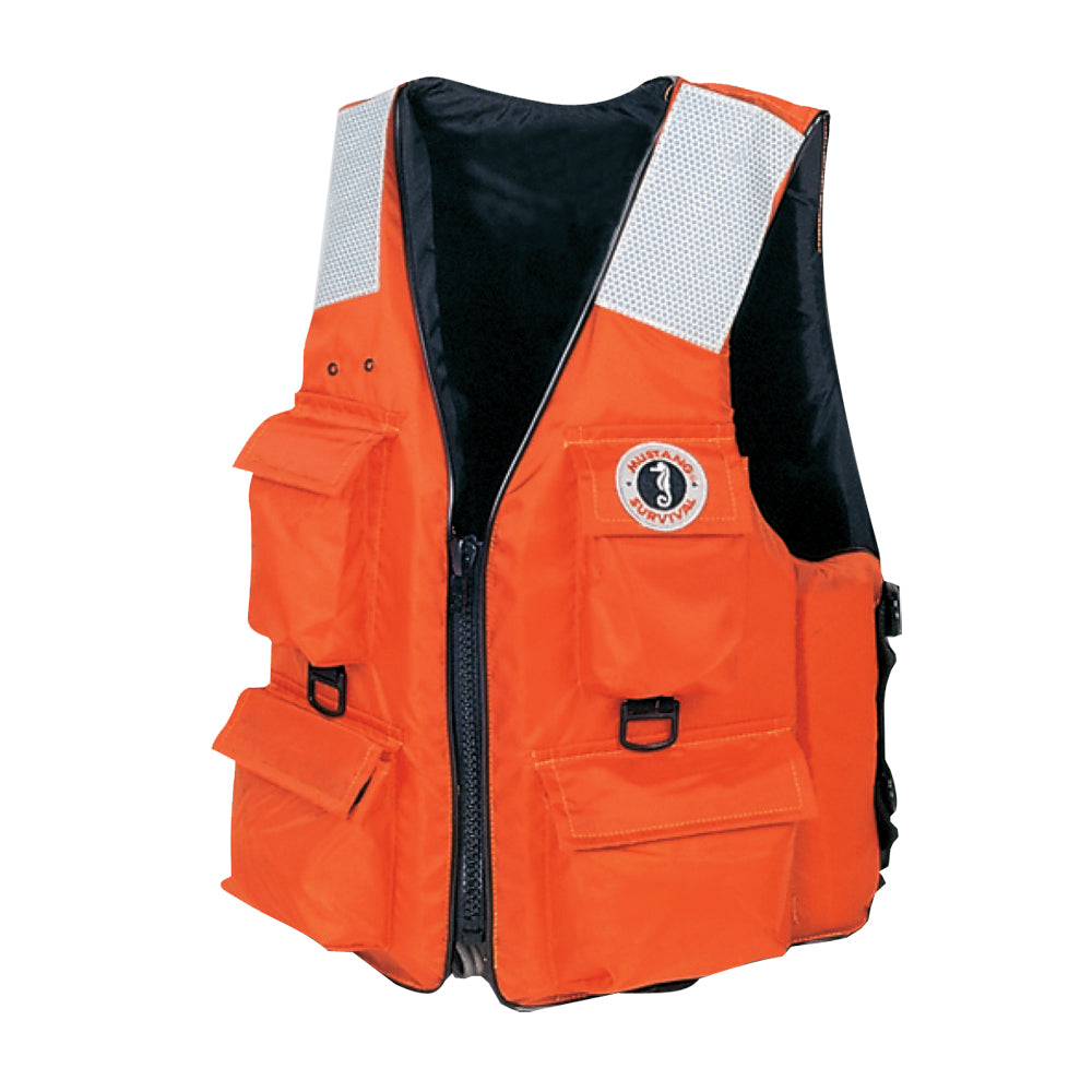 Mustang 4-Pocket Flotation Vest - Orange - XXL