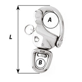 Wichard 3-1/2" Snap Shackle w/Swivel Eye