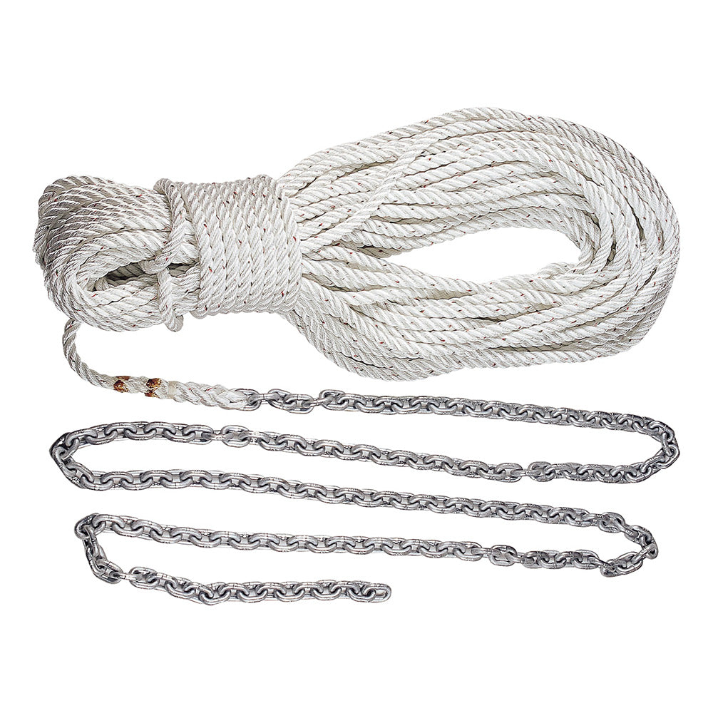 Lewmar Premium Anchor Rode 215'-15' of 1/4" Chain &amp; 200' of 1/2" Rope w/Shackle