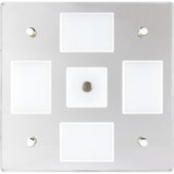 Sea-Dog Square LED Mirror Light w/On/Off Dimmer - White &amp; Blue