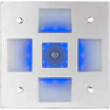 Sea-Dog Square LED Mirror Light w/On/Off Dimmer - White &amp; Blue