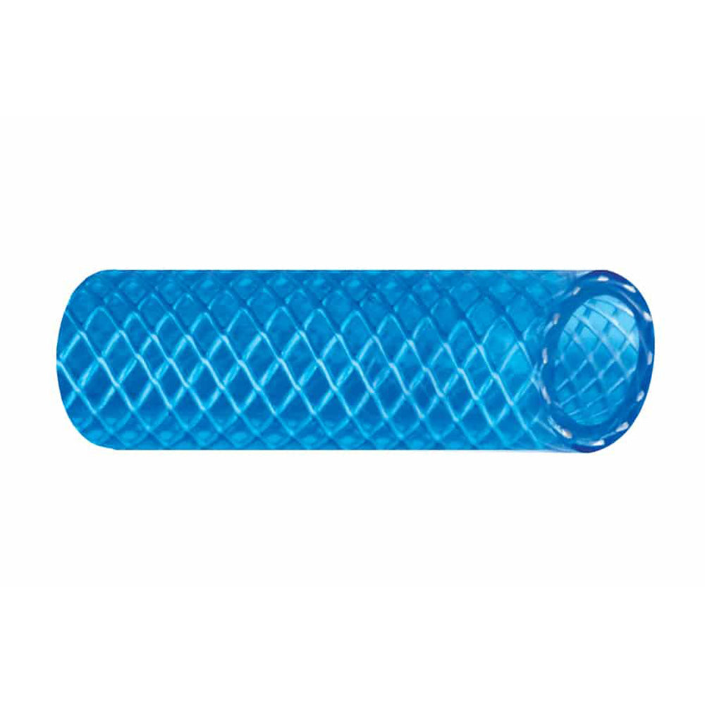 Trident Marine 1/2" x 50&#39; Boxed Reinforced PVC (FDA) Cold Water Feed Line Hose - Drinking Water Safe - Translucent Blue