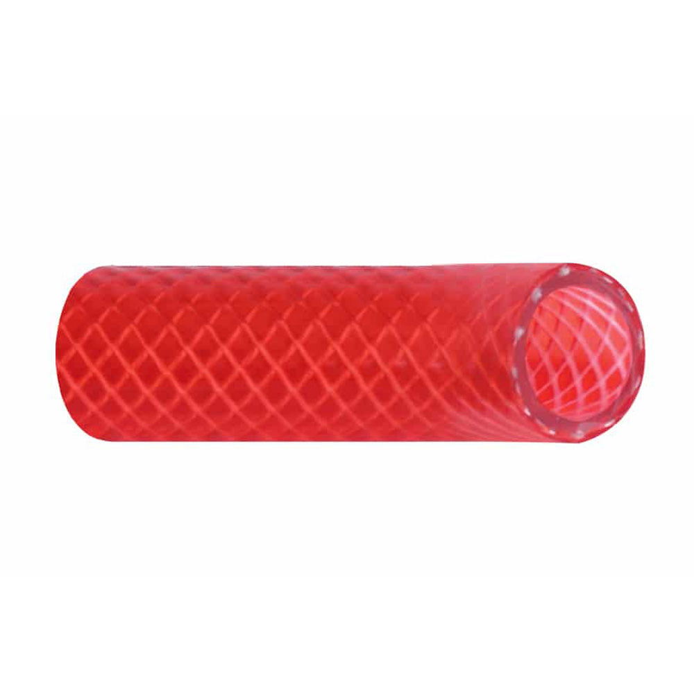 Trident Marine 1/2" x 50&#39; Boxed Reinforced PVC (FDA) Hot Water Feed Line Hose - Drinking Water Safe - Translucent Red