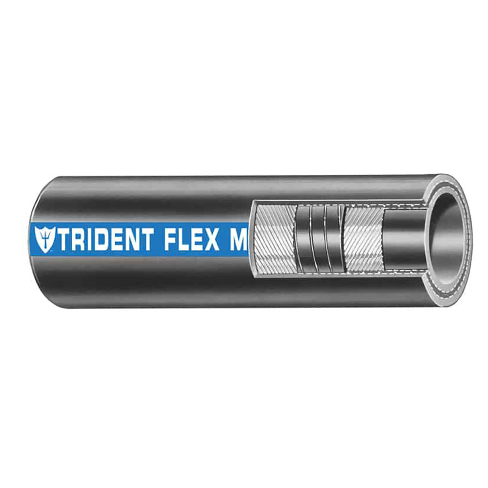 Trident Marine 1-1/4" Flex Marine Wet Exhaust &amp; Water Hose - Black - Sold by the Foot