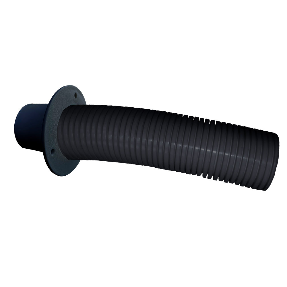 Trident Marine 10&#39; Black Stern Flex Hose w/Transom Flange