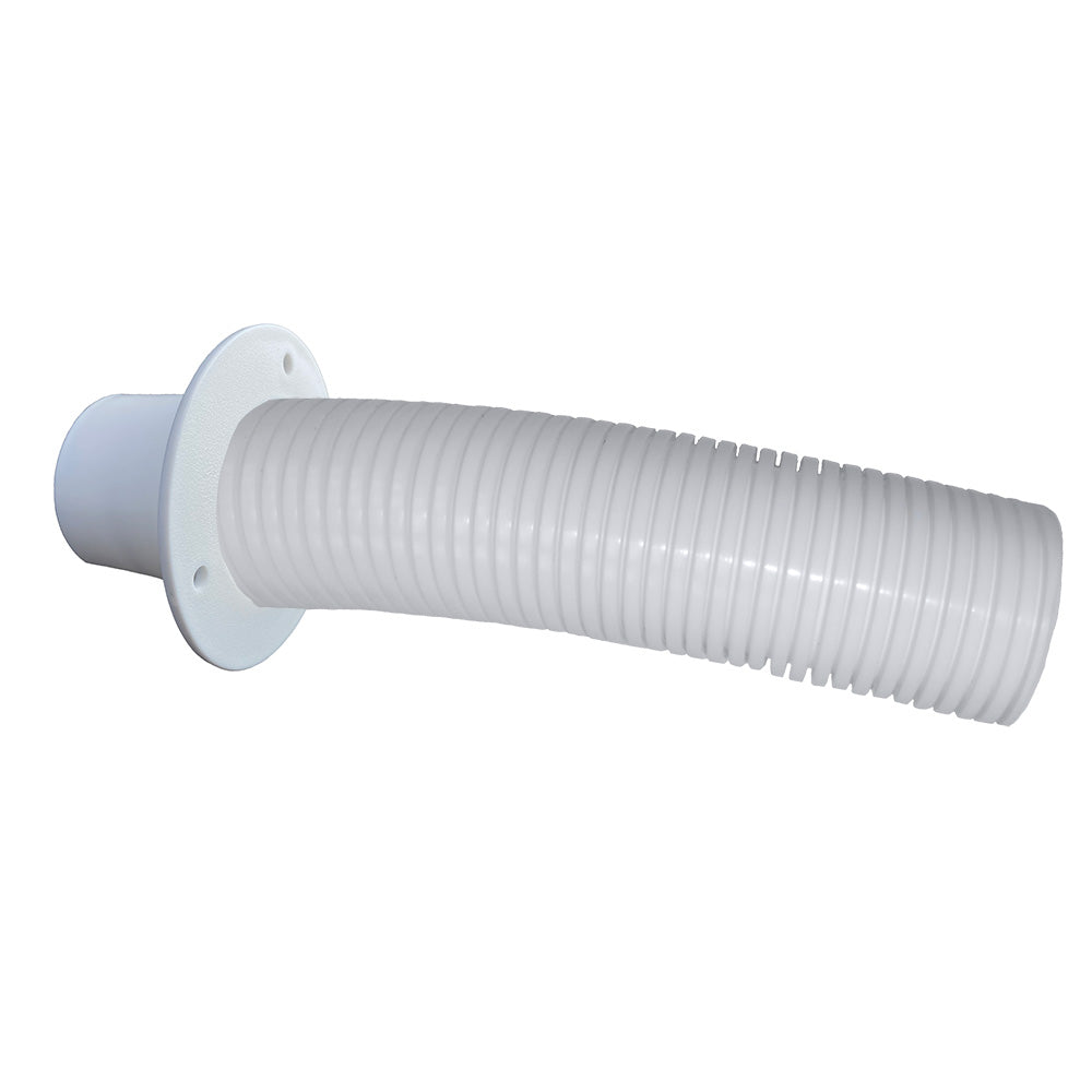 Trident Marine 4&#39; White Stern Flex Hose w/Transom Flange